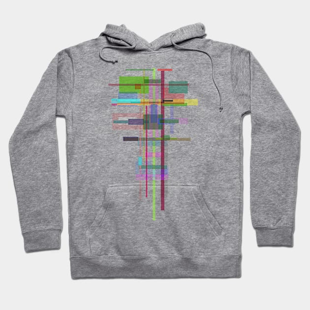 Abstract Space Architecture Pattern COLORFUL Hoodie by Nikokosmos